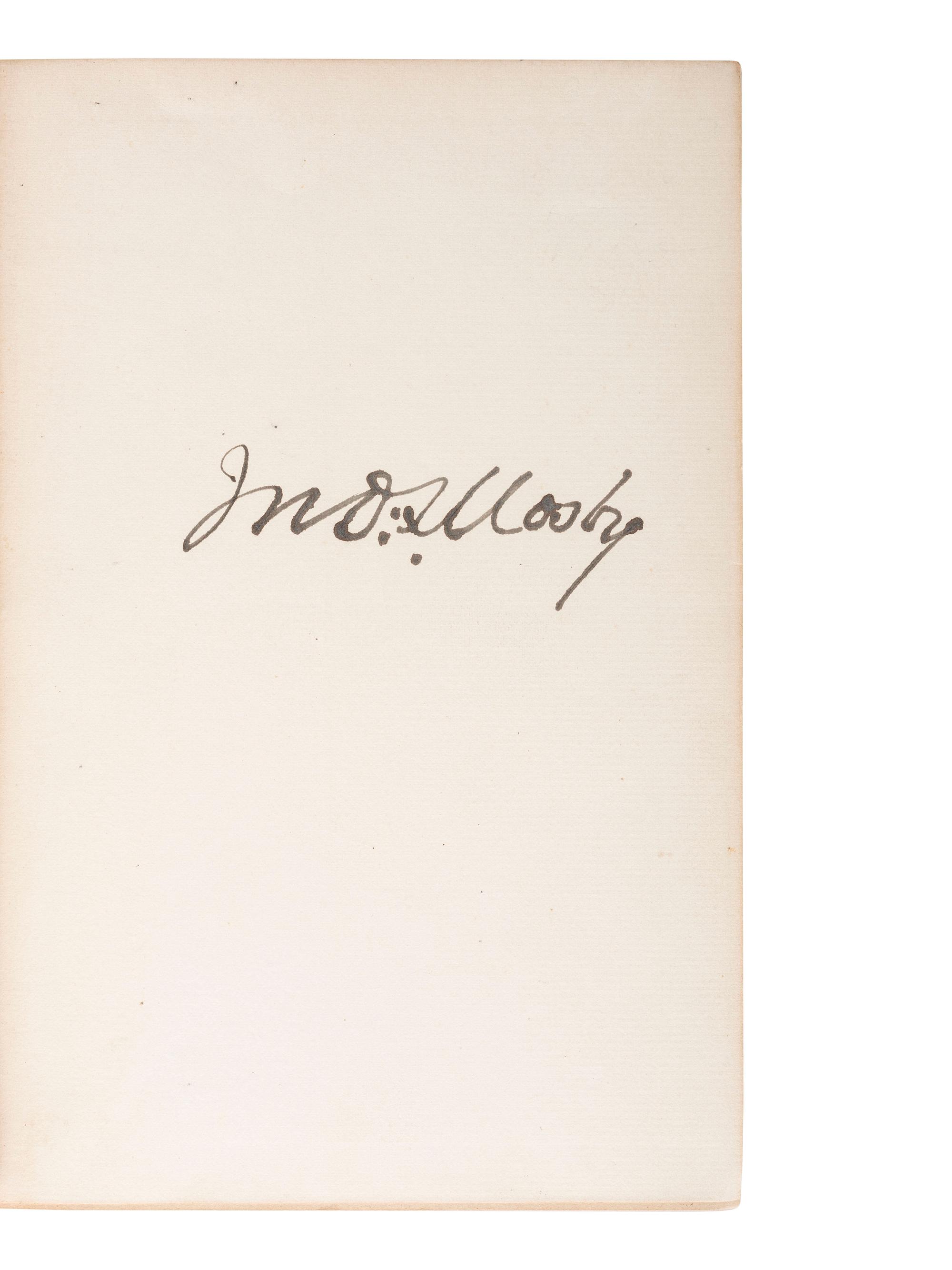 MOSBY, John S. (1833-1916). Mosby's War Reminiscences: Stuart's Cavalry Campaigns. New York: Dodd, Mead and Company, 1898. SIGNED.