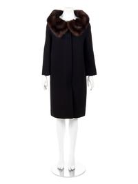 J. Mendel Cashmere Coat with Sable Collar