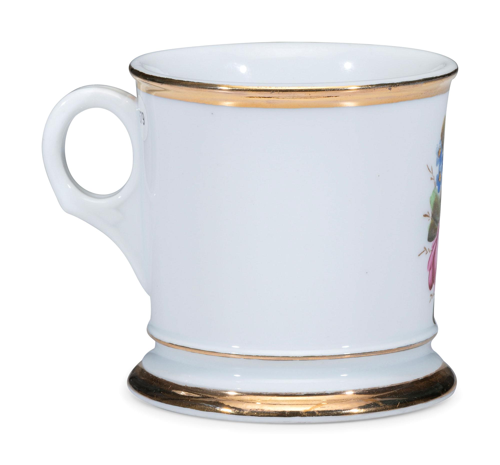 A Baseball Player's Porcelain Occupational Shaving Mug
