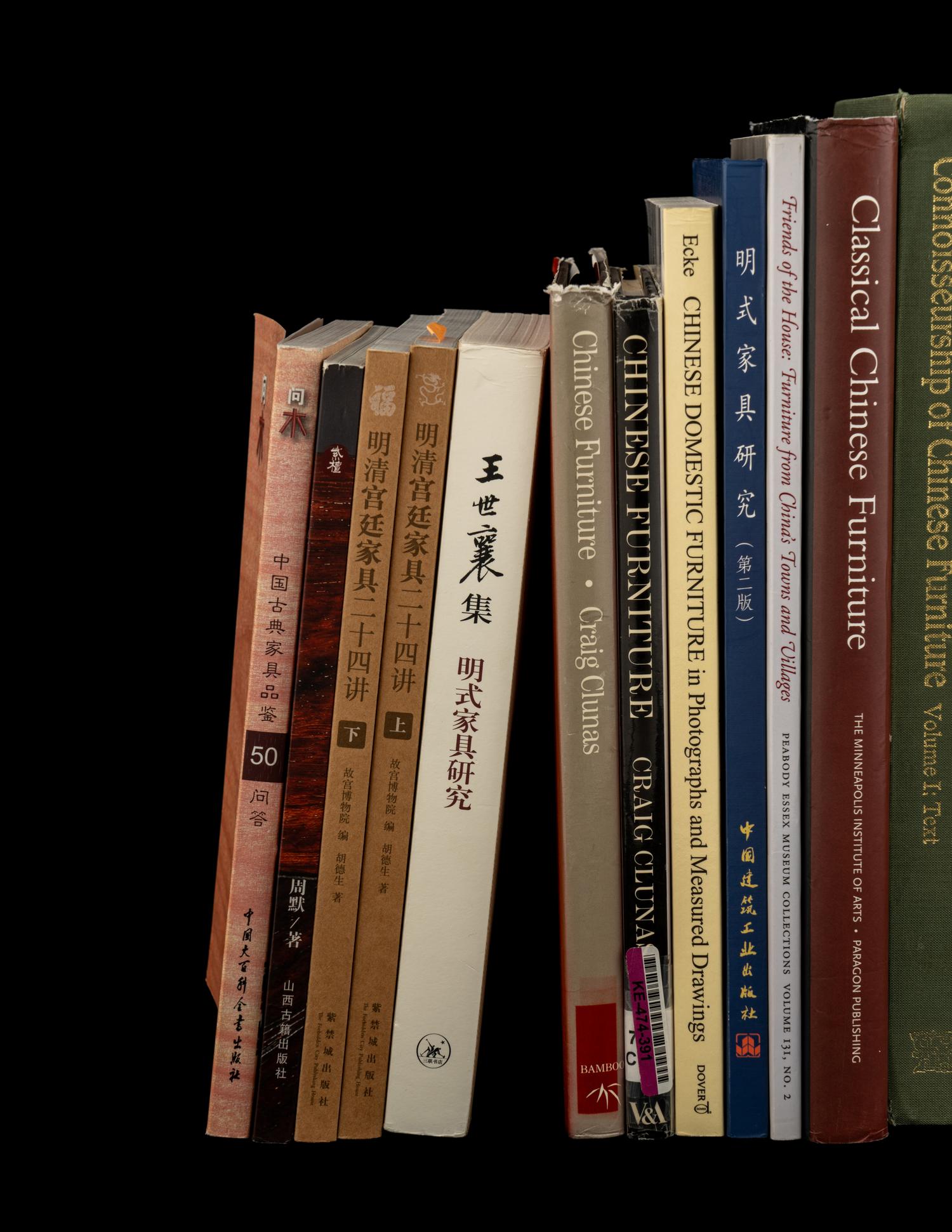 [CHINESE FURNITURE] A Group of Reference Books about Chinese Furniture