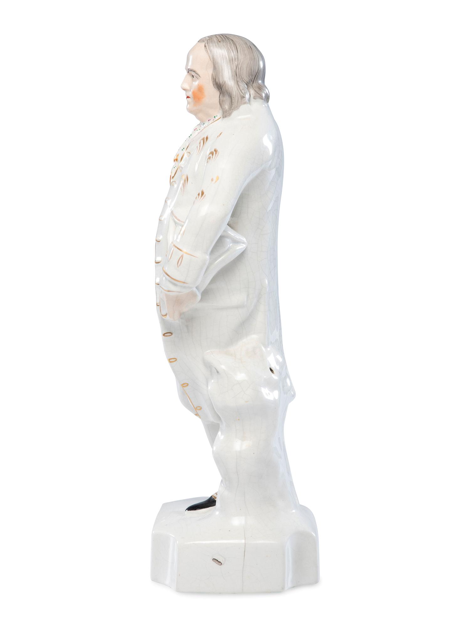 A Staffordshire Figure of Benjamin Franklin