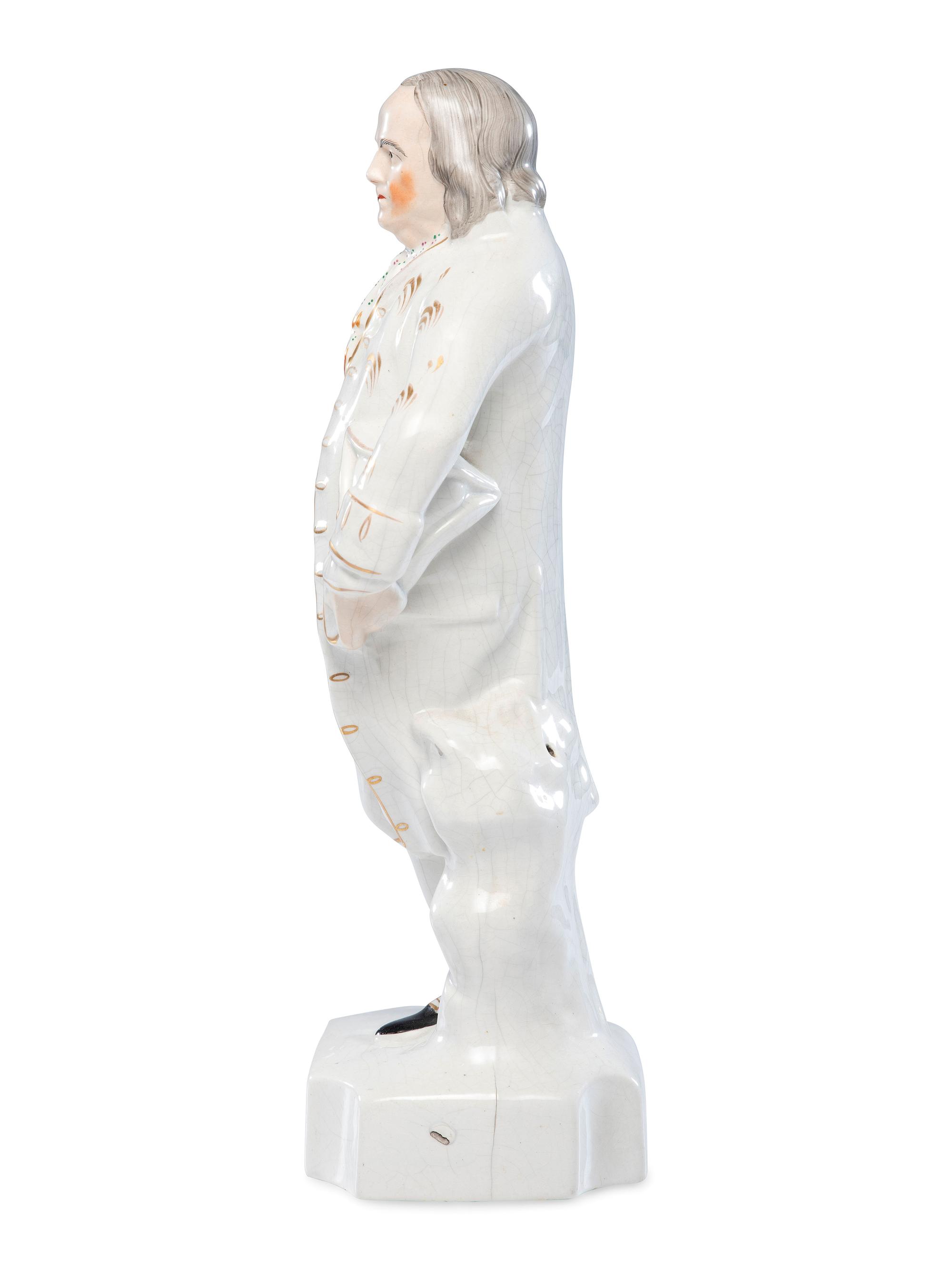 A Staffordshire Figure of Benjamin Franklin