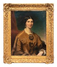 James Godsell Middleton (British, active 1826-1872) Portrait of Mrs. James C. Richardson, 1864 oil on canvas signed, titled, and dated (verso)