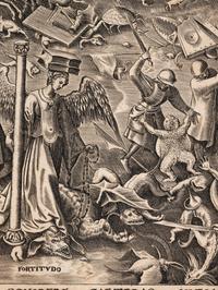 A pair of prints ( The Last Judgement; Fortitude )
