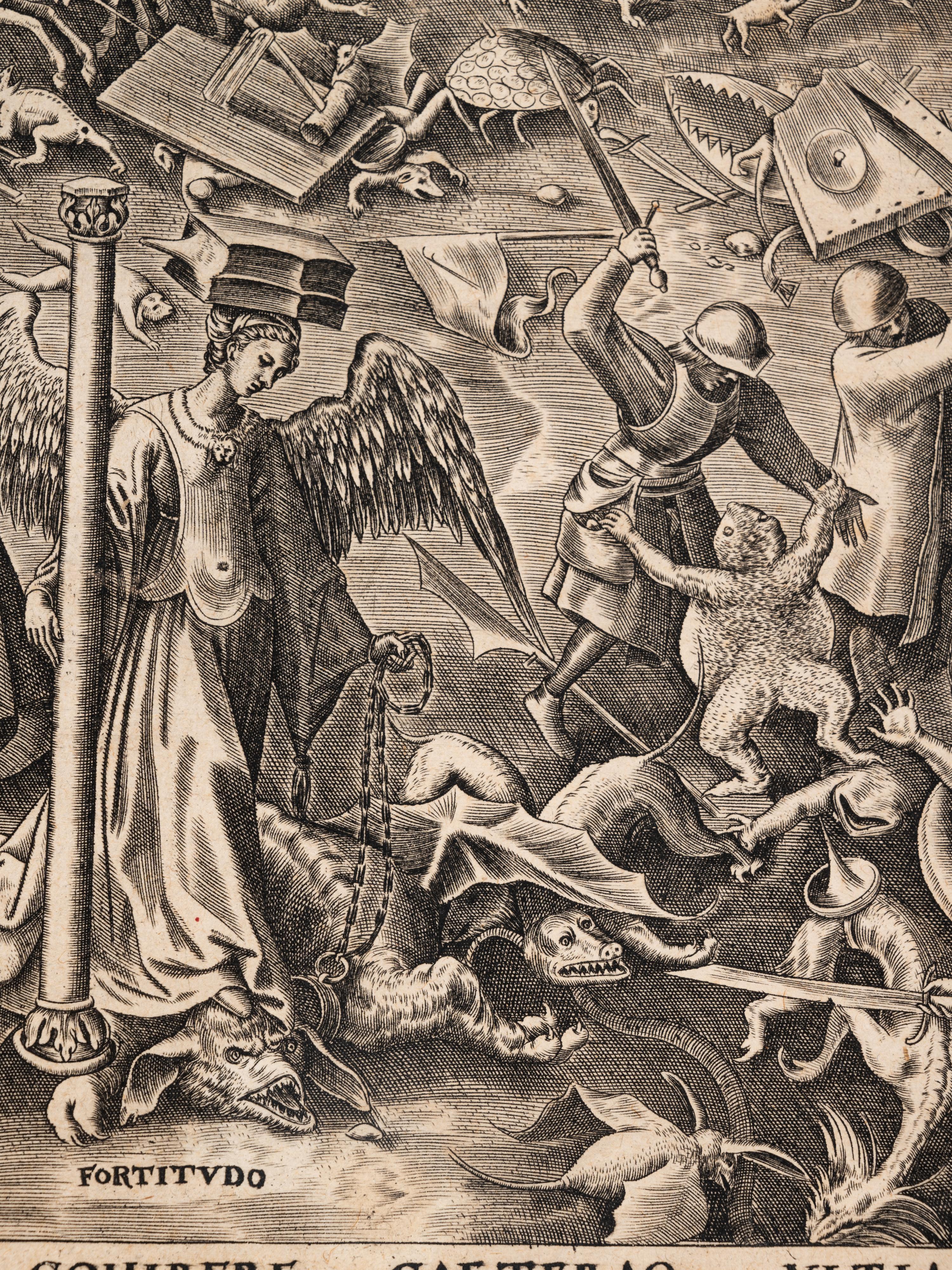 A pair of prints ( The Last Judgement; Fortitude )
