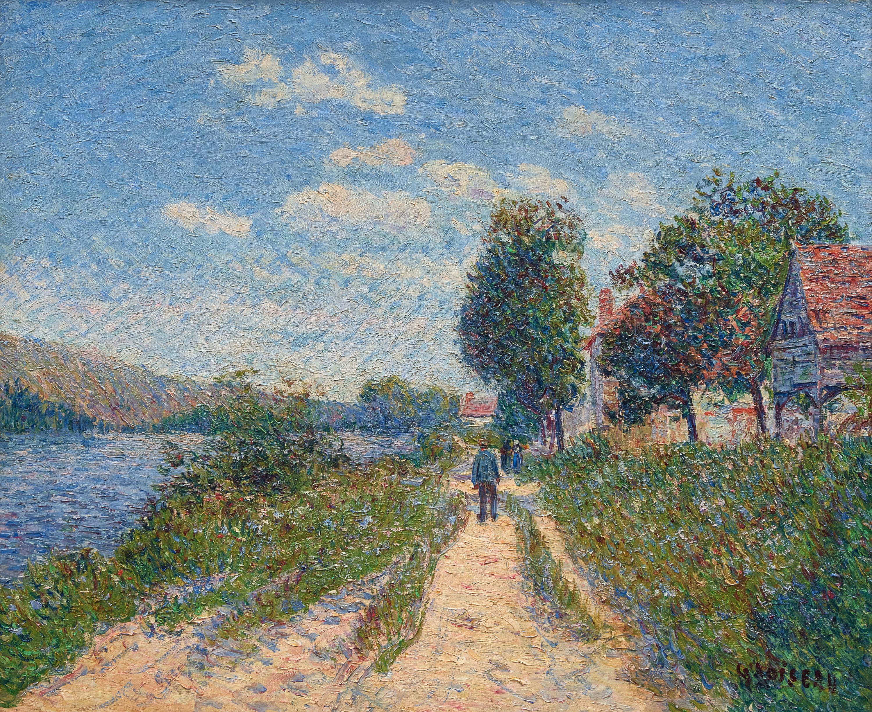 Bords de Rivière (Possibly Tournedos-sur-Seine), circa 1899