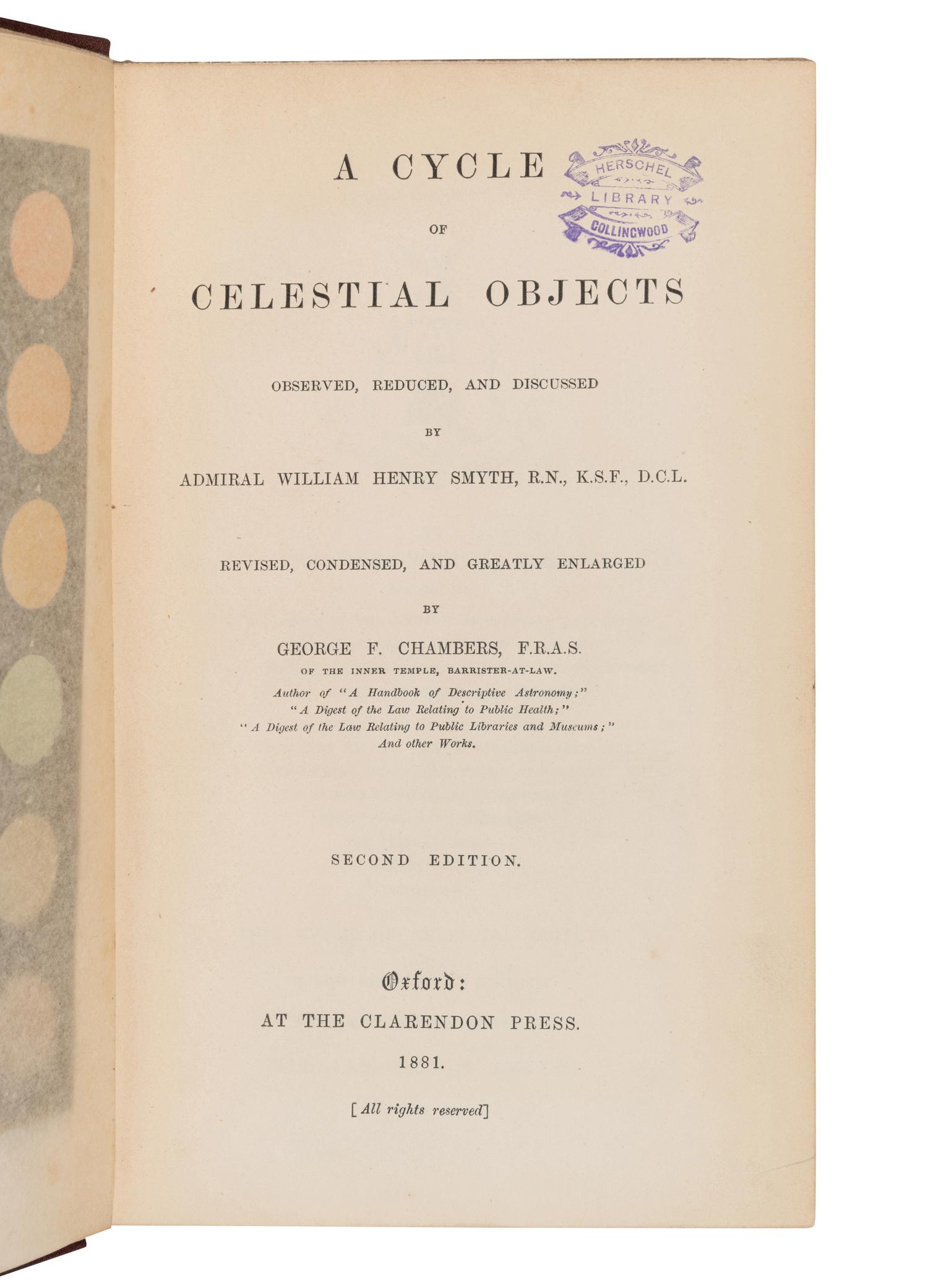 [ASTRONOMY]. A group of 5 works, including: