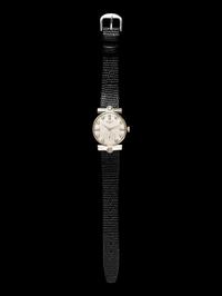 LONGINES, 14K WHITE GOLD AND DIAMOND WATCH
