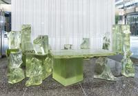 Frank Gehry (American, 1929–2025) — Icehenge Desk from the lobby of the Inland Steel Building
