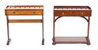 Two William IV Mahogany Receipt Tables Height 30 3/4 x width 30 x depth 12 inches. — 19TH CENTURY