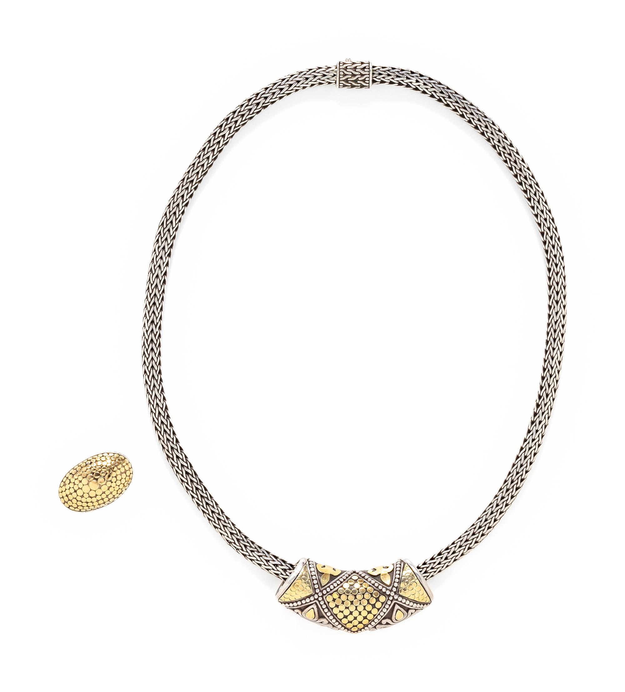 JOHN HARDY, COLLECTION OF STERLING SILVER AND YELLOW GOLD JEWELRY