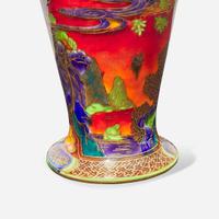 A Wedgwood Fairyland Lustre Flame Daventry Vase UK, circa 1925