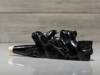 Haida Carved Argillite Pipe