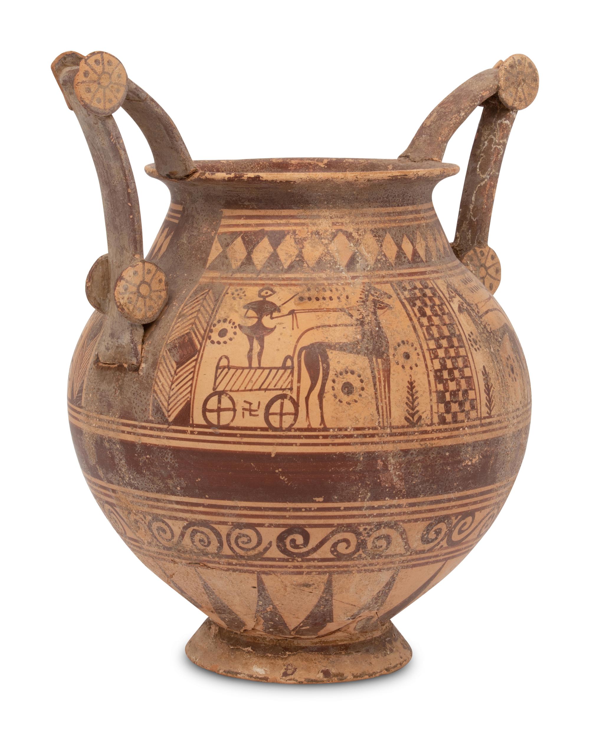A Messapian Terracotta Trozzella