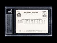 A 1986 Star Michael Jordan Set Break Basketball Card No. 4 Pro Stats (BGS 9 MINT, 9.5 Subgrade)