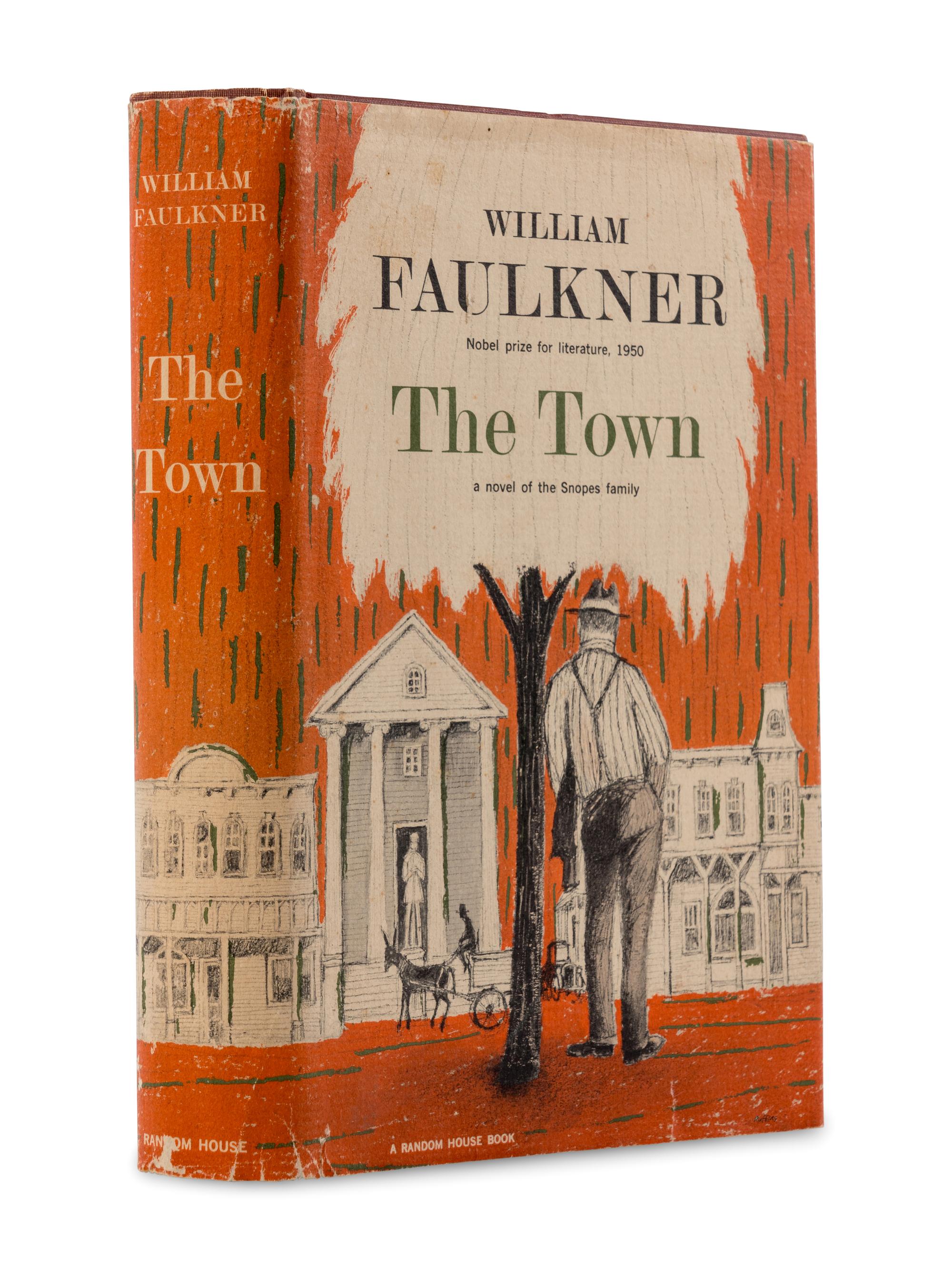 FAULKNER, William (1897-1962). [Snopes Trilogy]. The Hamlet . -- The Town . -- The Mansion . New York: Random House, 1940, 1957, 1960.