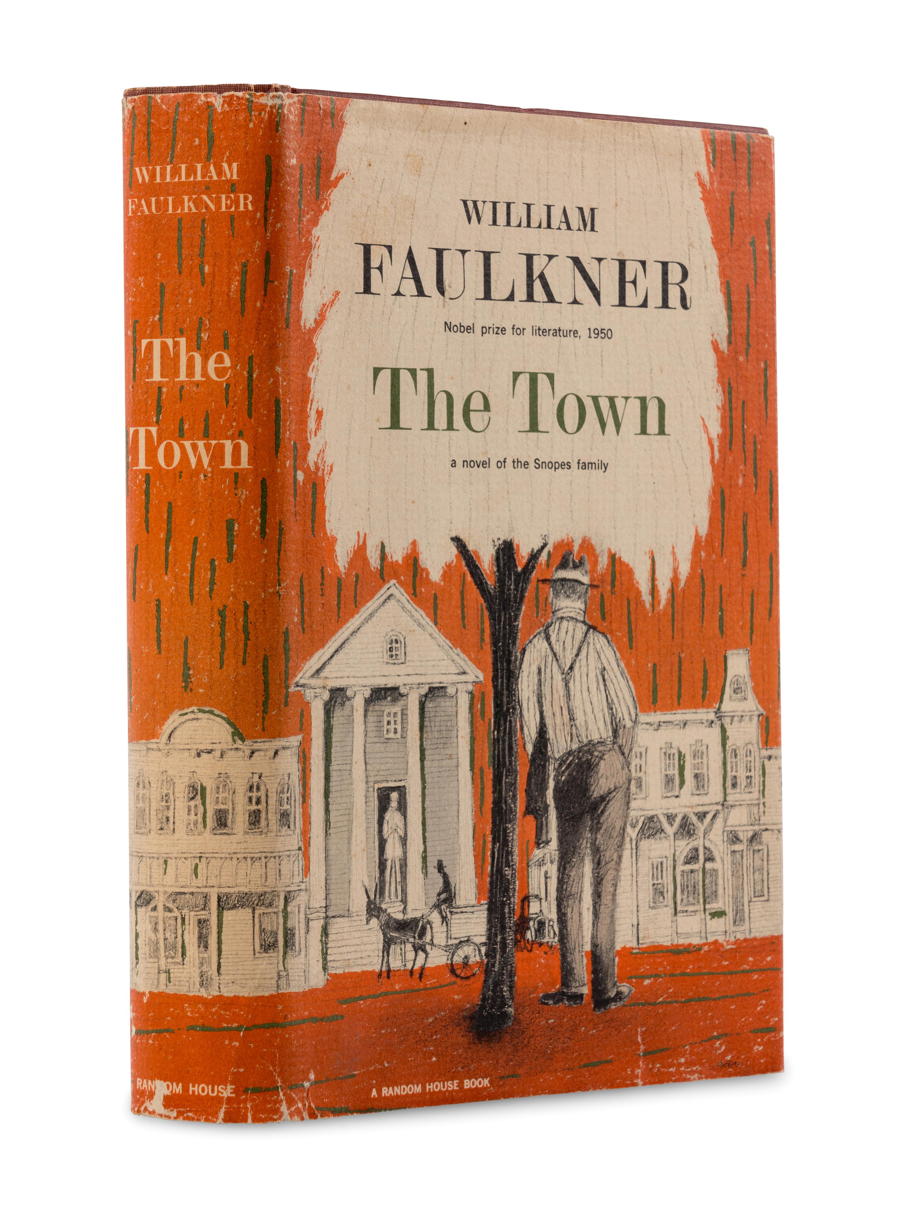 FAULKNER, William (1897-1962). [Snopes Trilogy]. The Hamlet . -- The Town . -- The Mansion . New York: Random House, 1940, 1957, 1960.