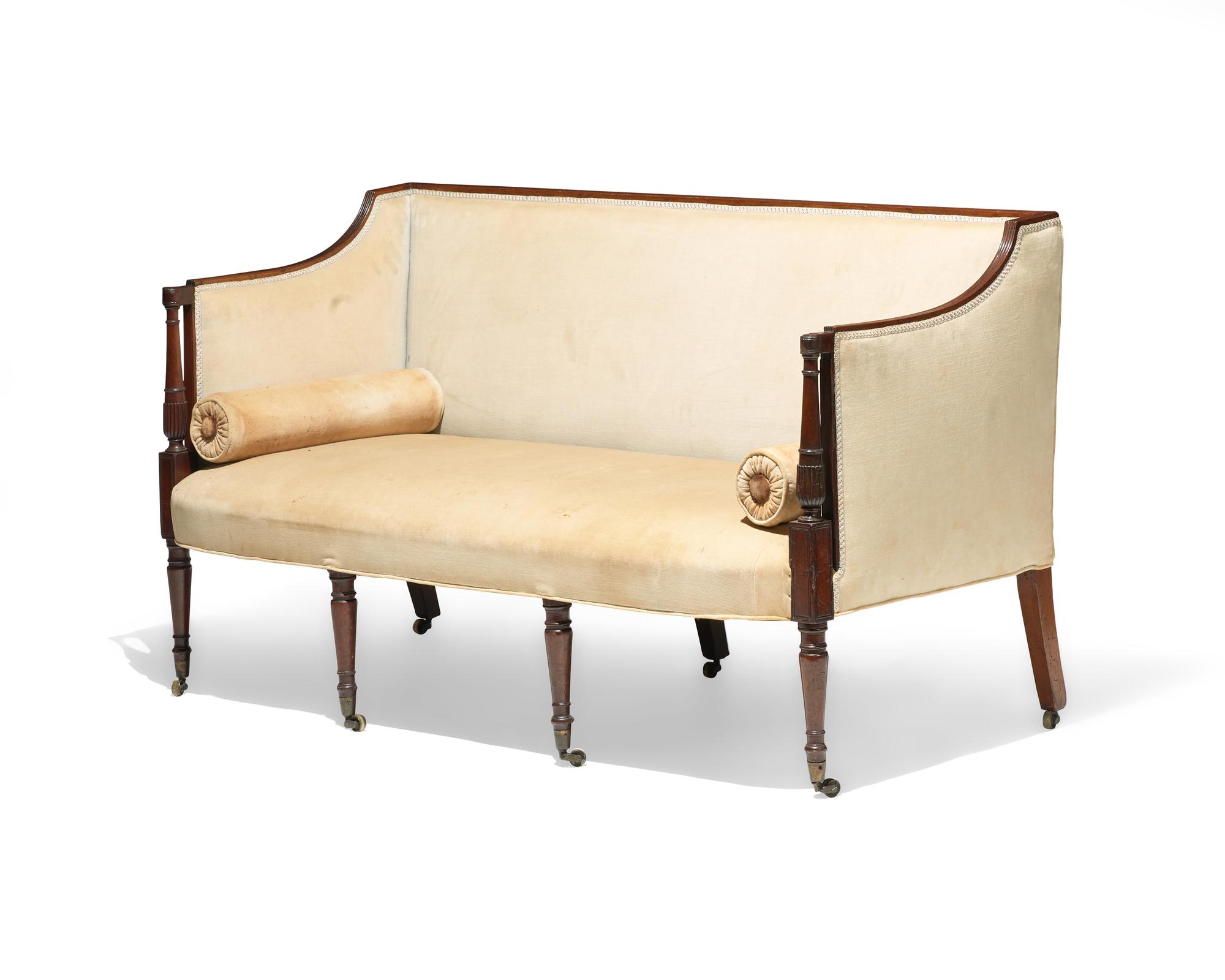 A George III mahogany sofa, circa 1810