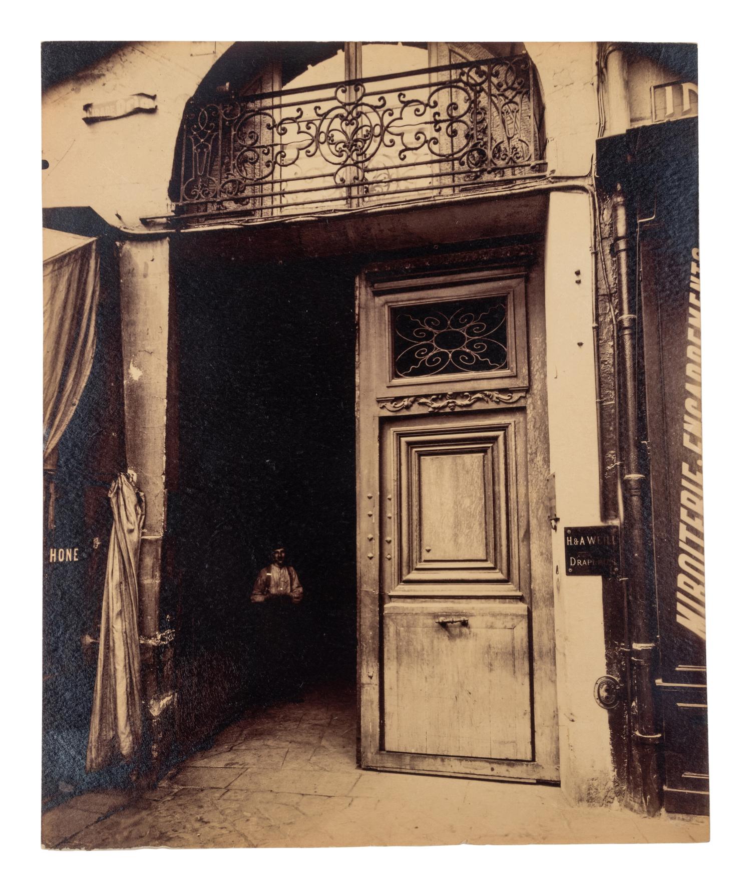 A pair of photographs ( Hôtel d'Allret, rue des Francs-Bourgeois 31 , 1911; Hôtel, places des Victoires 10 , 1913)
