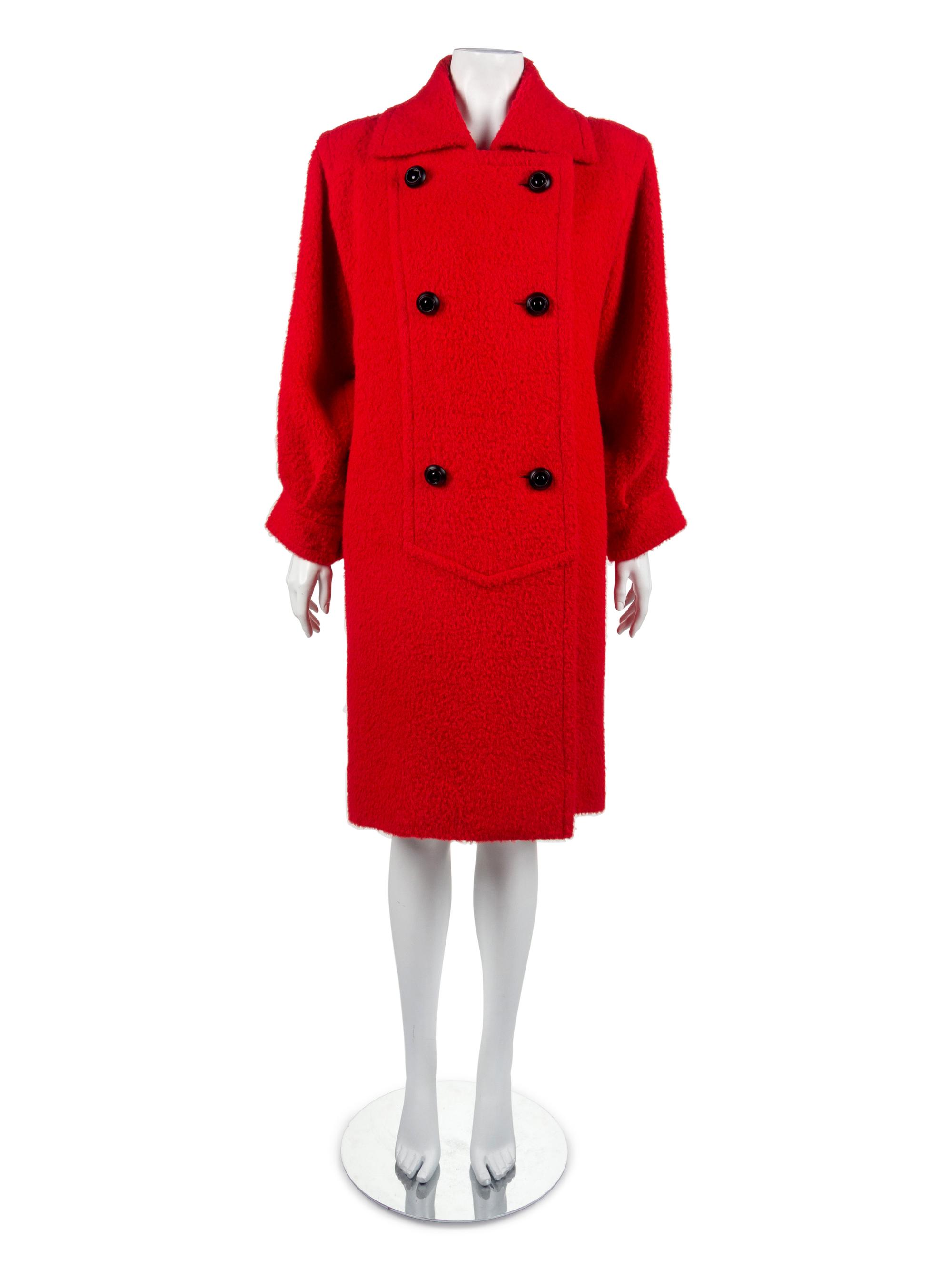 One Givenchy Coat and Two Bill Blass Coats, 1980s — Sold to benefit the Art Acquisition Fund at the Indianapolis Museum of Art at Newfield.