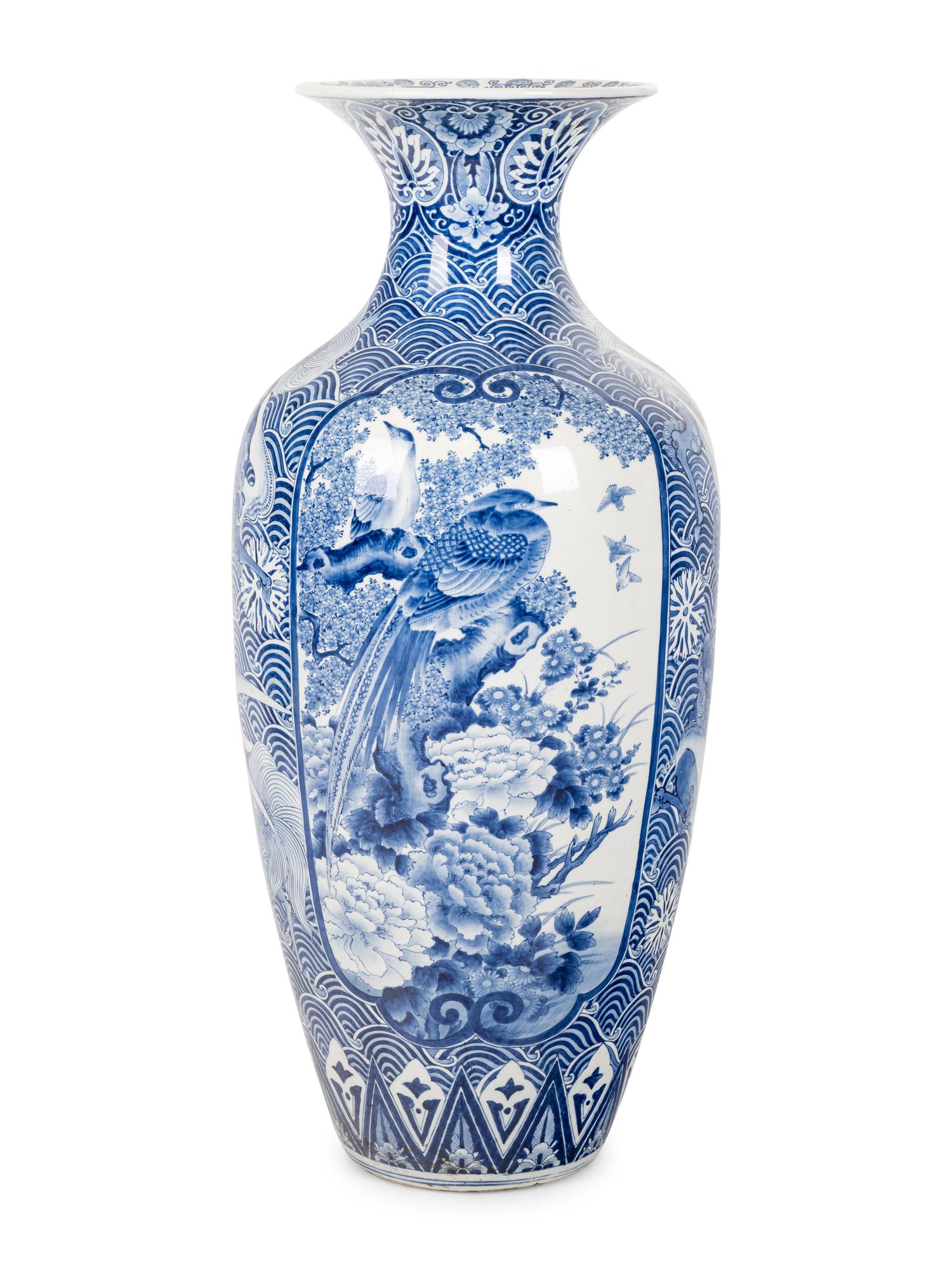 Two Large Japanese Porcelain Vessels