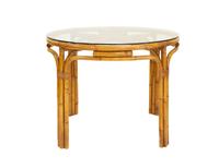 A Maguire Rattan Table and Four Chairs