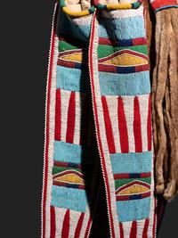 Nez Perce Beaded Otter Bowcase and Quiver, with Bow