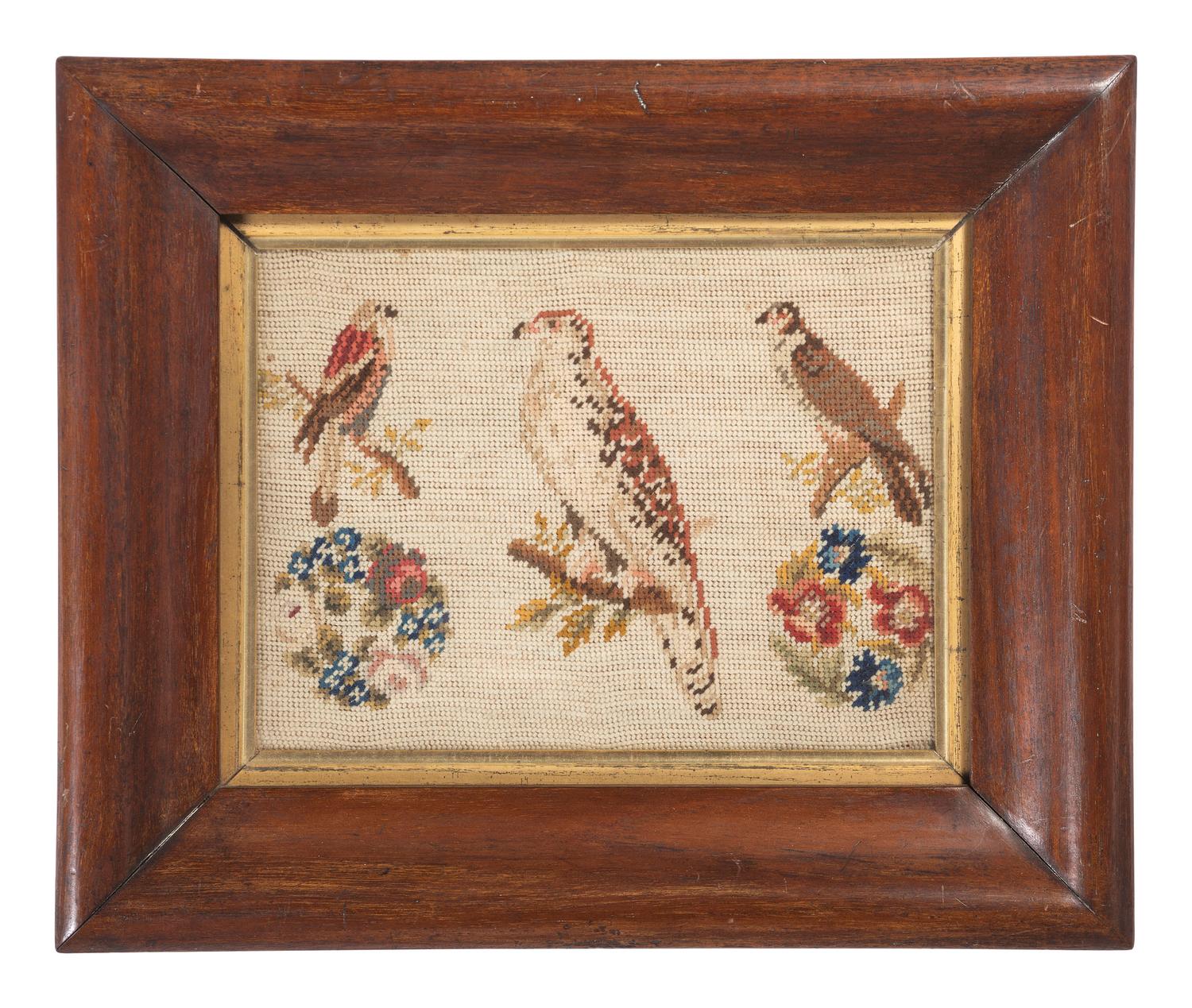 Three Framed Needlework Pictures
