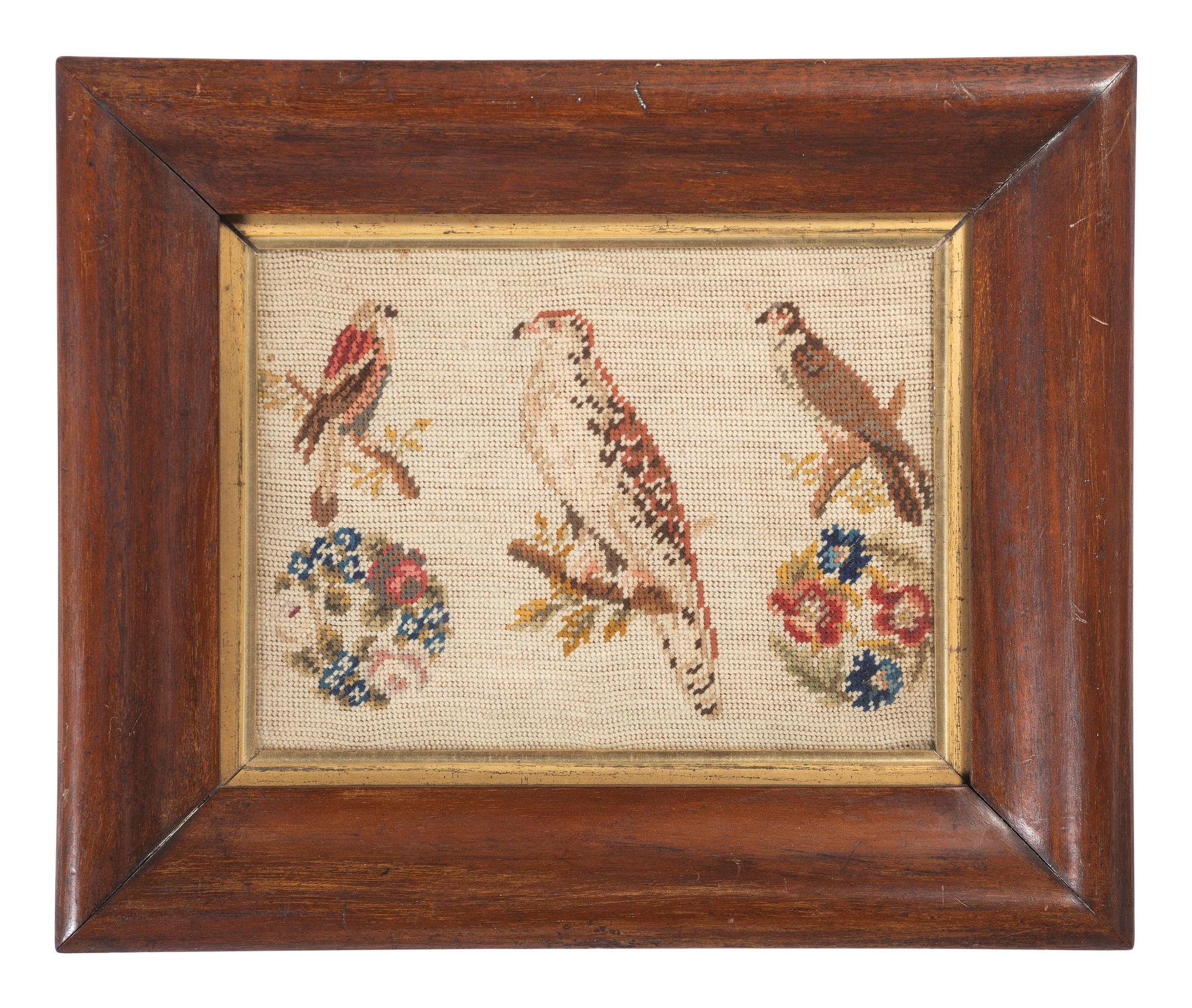 Three Framed Needlework Pictures