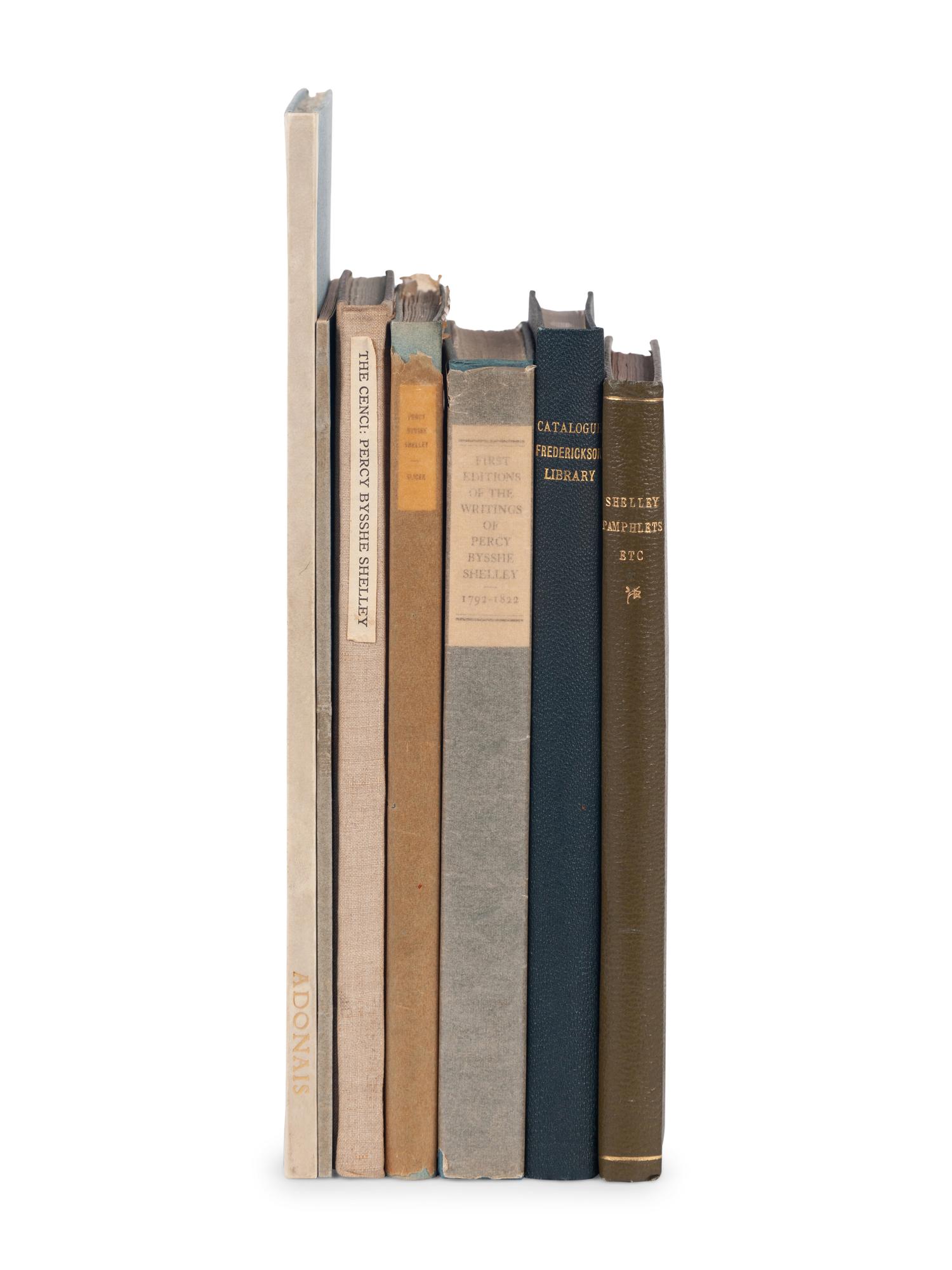 SHELLEY, Percy Bysshe (1792-1822). A group of 6 works by our about Shelley, comprising: