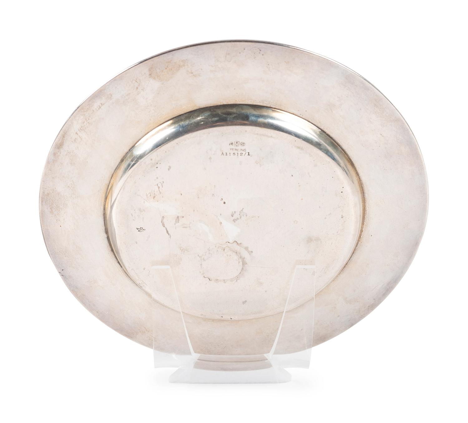 A Gorham Silver Nursery Rhyme Child's Plate