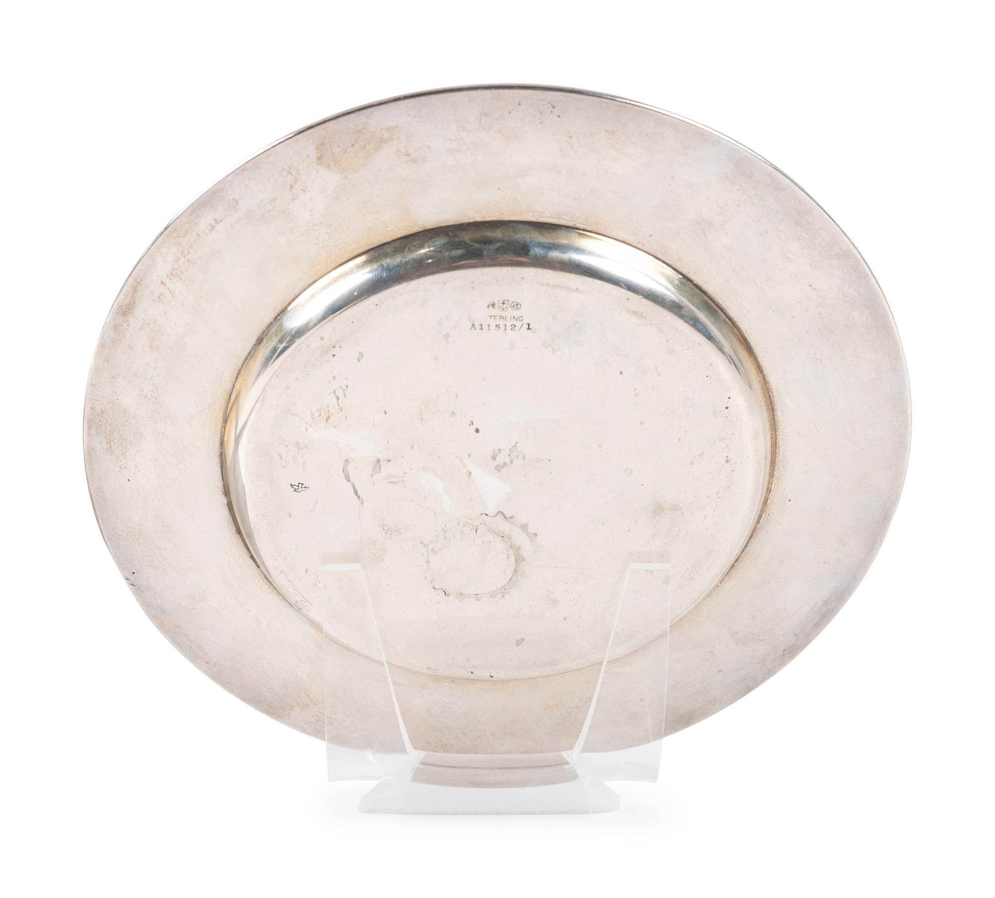 A Gorham Silver Nursery Rhyme Child's Plate