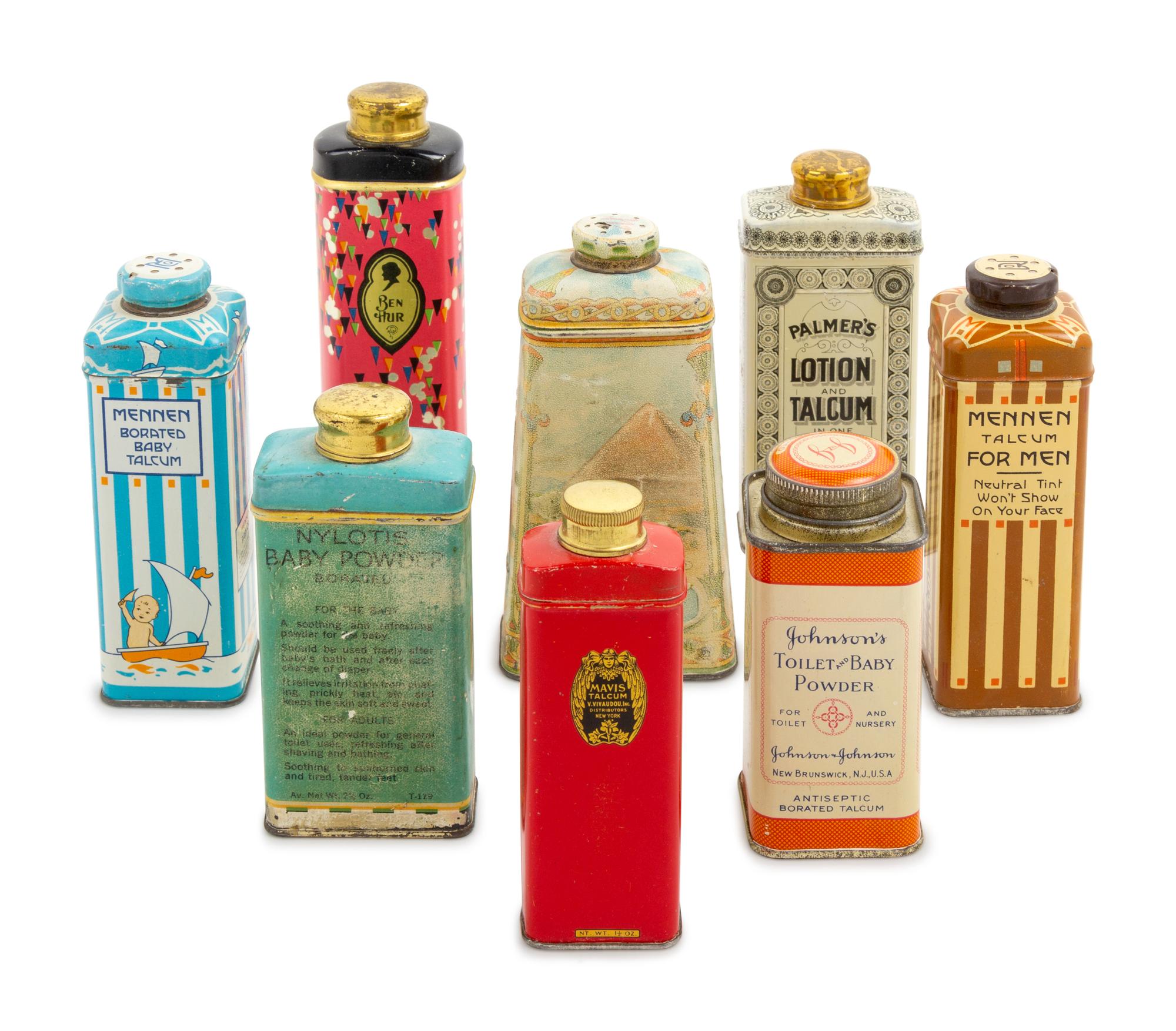 A Collection of Eight Tins