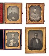 [EARLY PHOTOGRAPHY]. 11 assorted daguerreotypes of men.