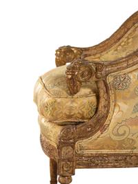 An Empire Style Giltwood Bergère