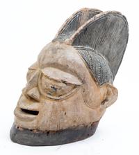 A Group of Five Masks Height of tallest 13 inches.