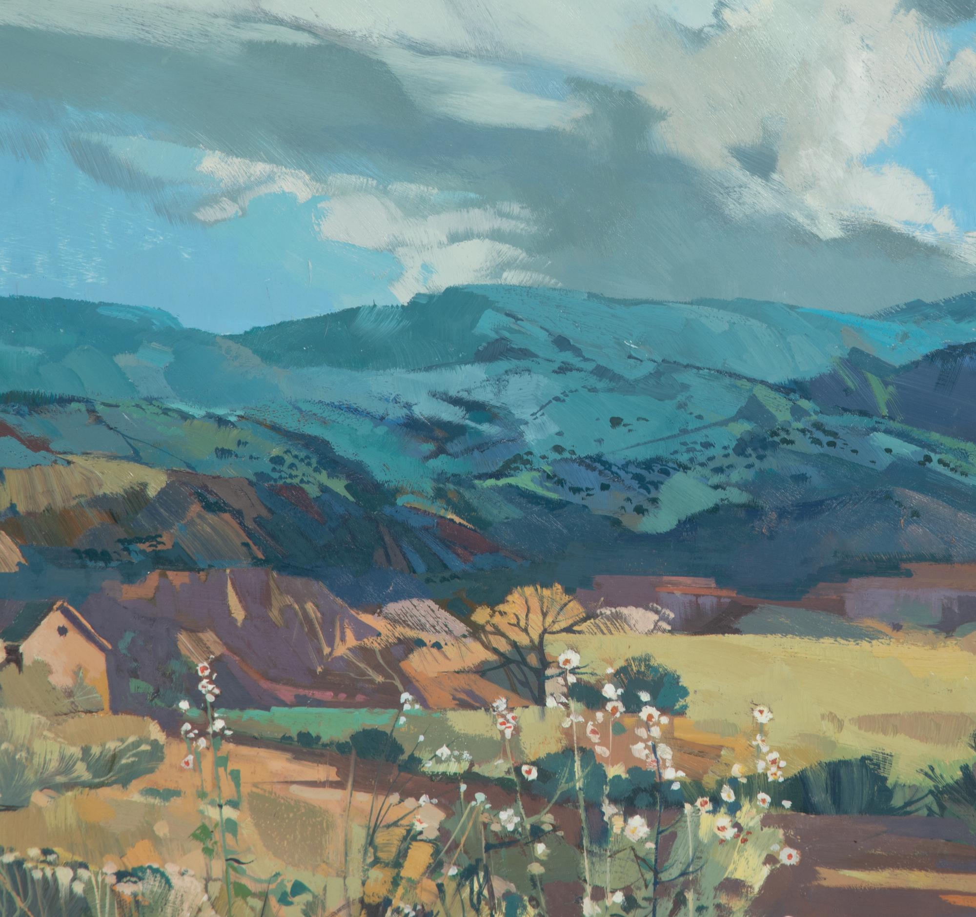 Hollyhocks in the Valley