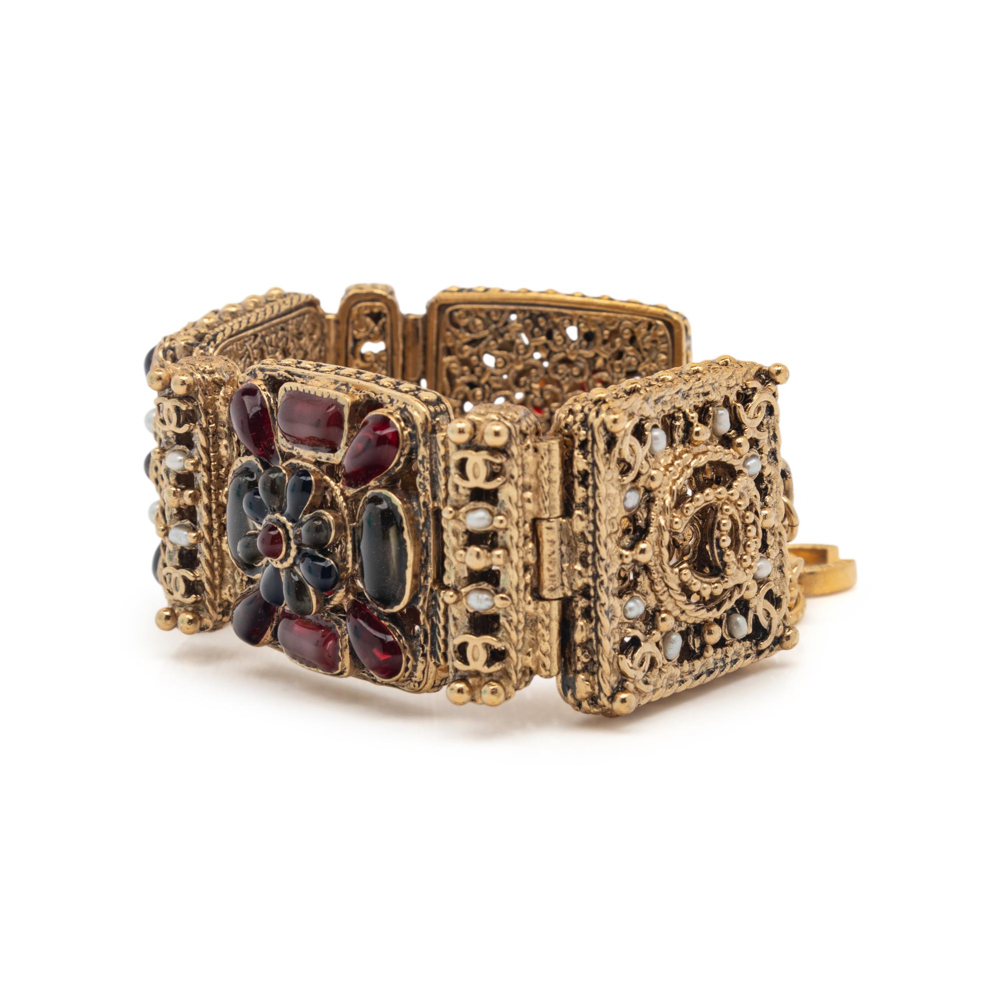 Chanel Gripoix Filigree Bracelet, 2011