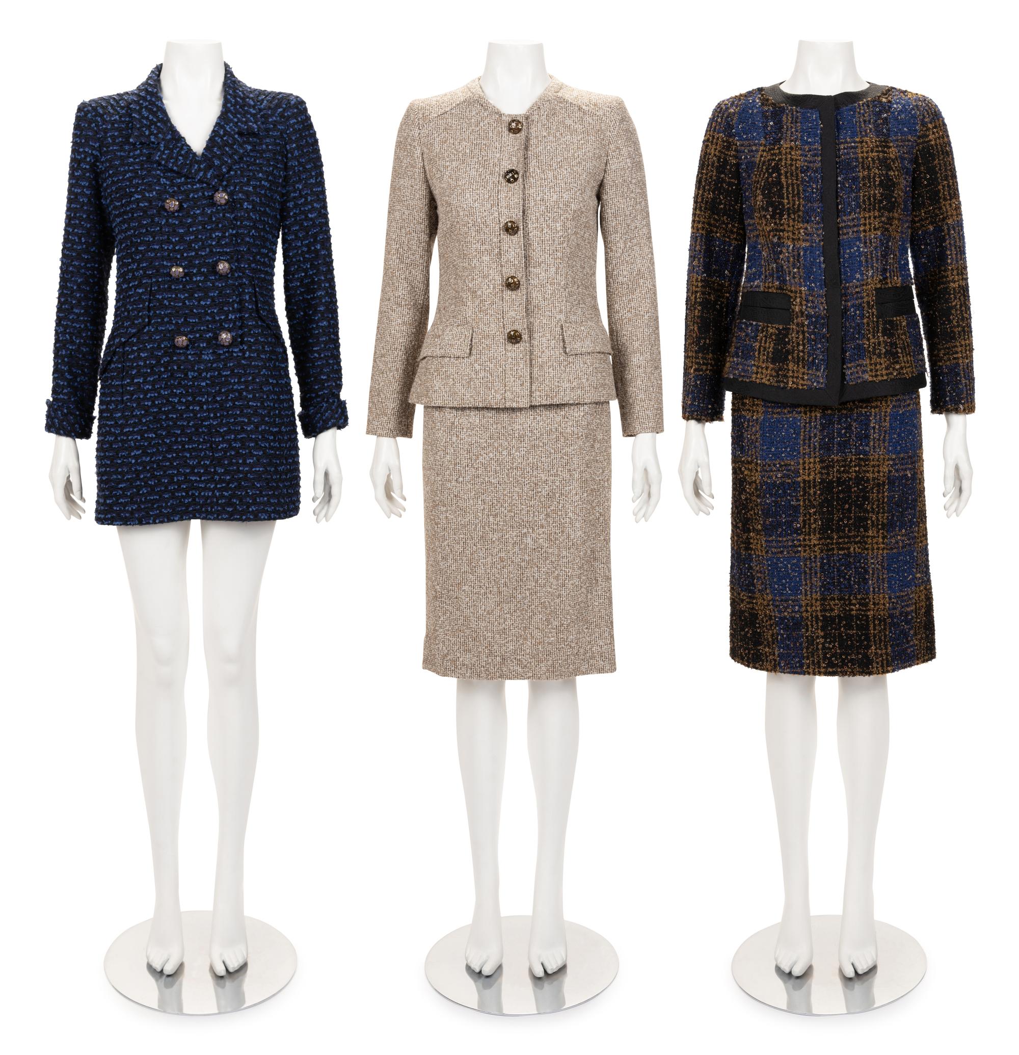 Five Designer Items: Carolina Herrera Skirt Suit, Oscar de la Renta Skirt Suit, Oscar de la Renta Jacket 2008-10s