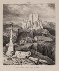 A Group of Six Works by Various Artists, , including Château de Larderole, 1832, Église de Saint-Nectaire, Ruines du Château de Bouzols