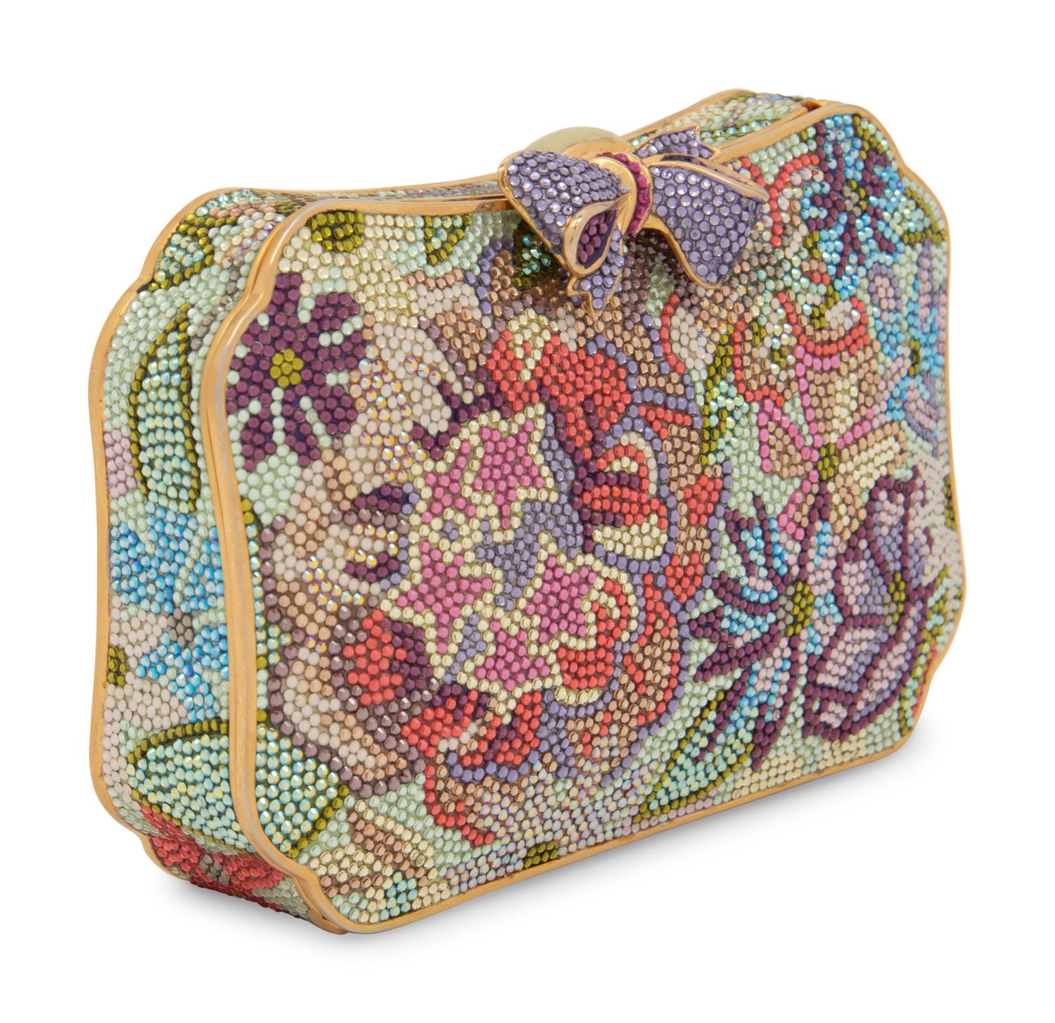 Judith Leiber Floral Minaudière