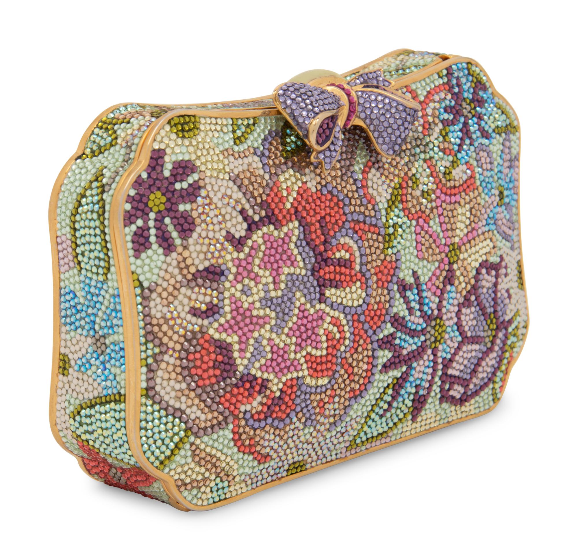 Judith Leiber Floral Minaudière