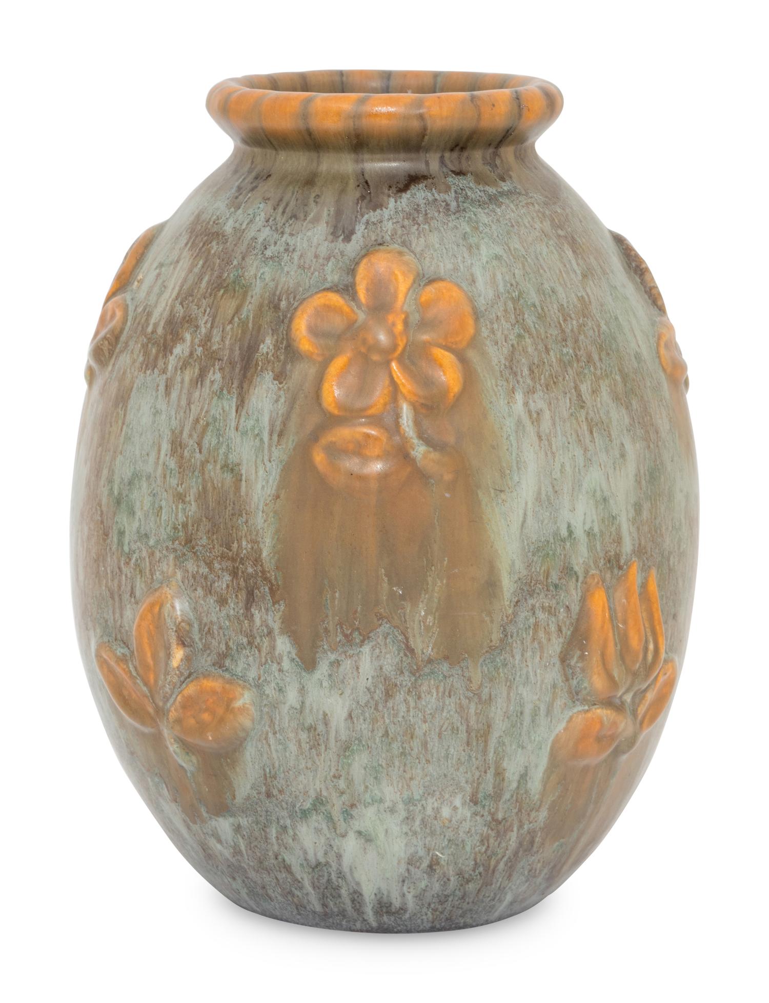 Vase with Floral Reliefs