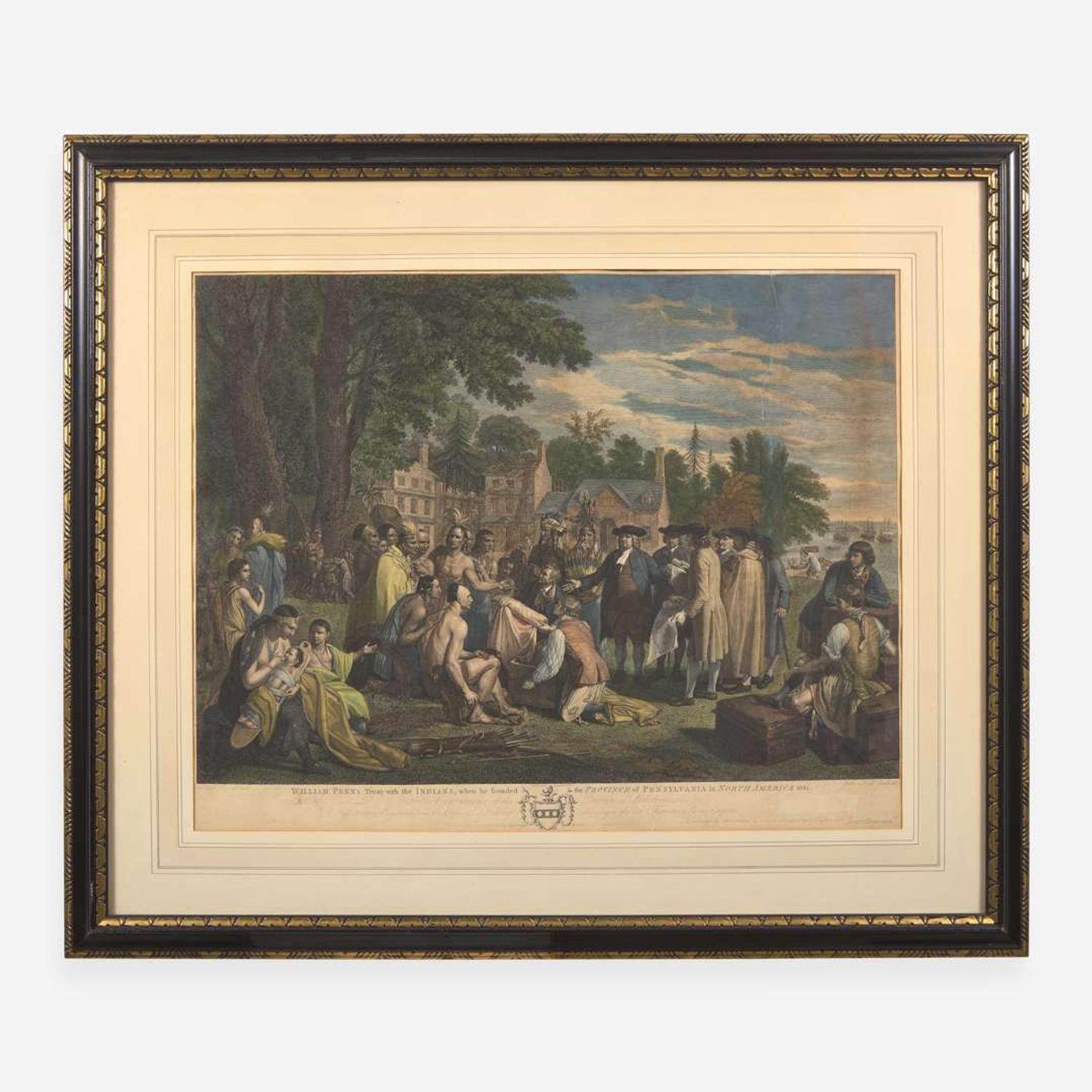 [Philadelphia & Pennsylvania] [Penn, William] William Penn's Treaty with the Indians, when he founded the Province of Pensylvania in North America 1681