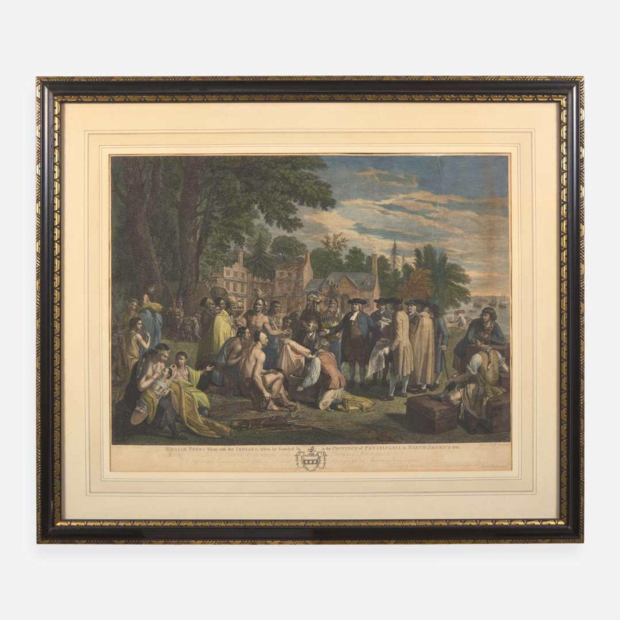 [Philadelphia & Pennsylvania] [Penn, William] William Penn's Treaty with the Indians, when he founded the Province of Pensylvania in North America 1681