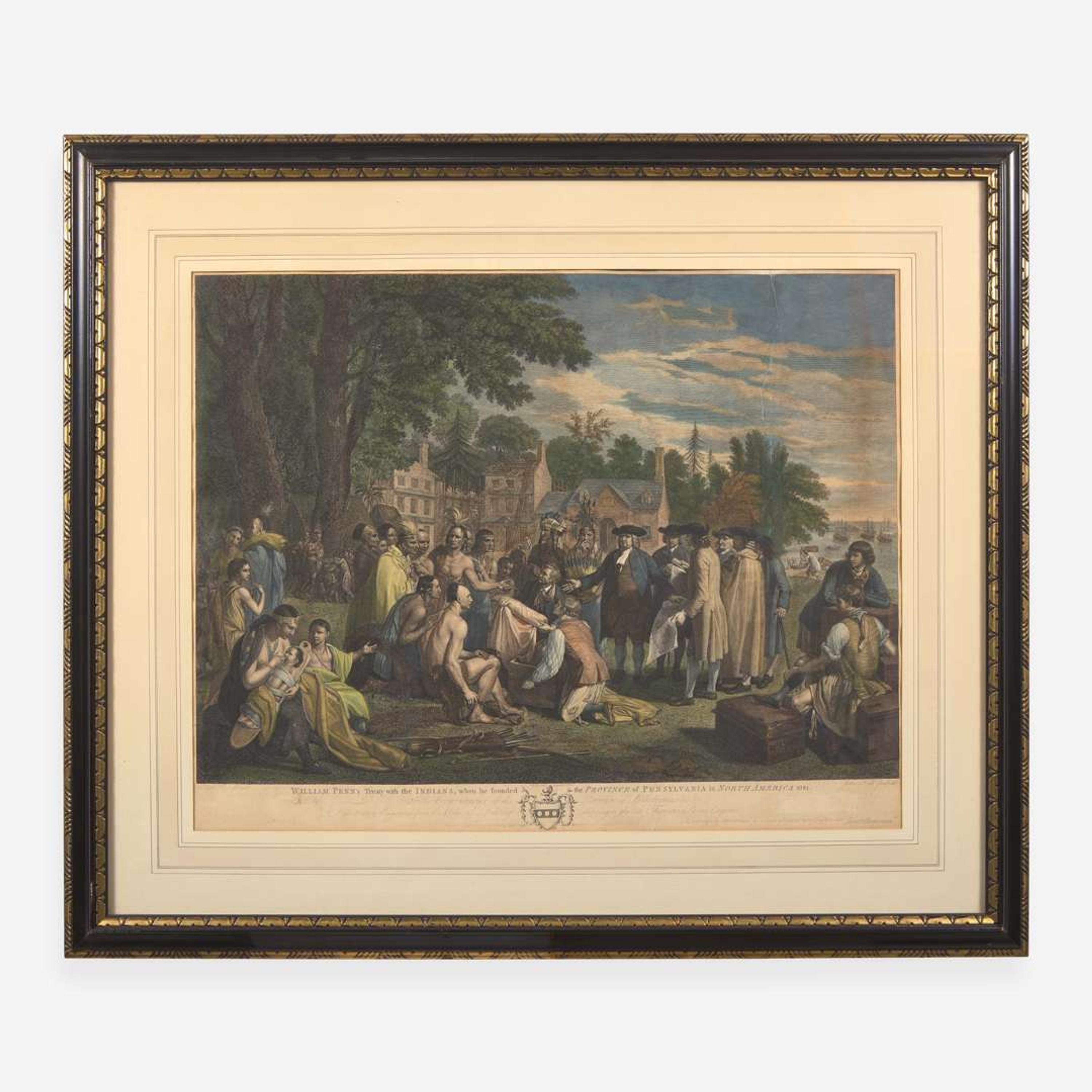 [Philadelphia & Pennsylvania] [Penn, William] William Penn's Treaty with the Indians, when he founded the Province of Pensylvania in North America 1681