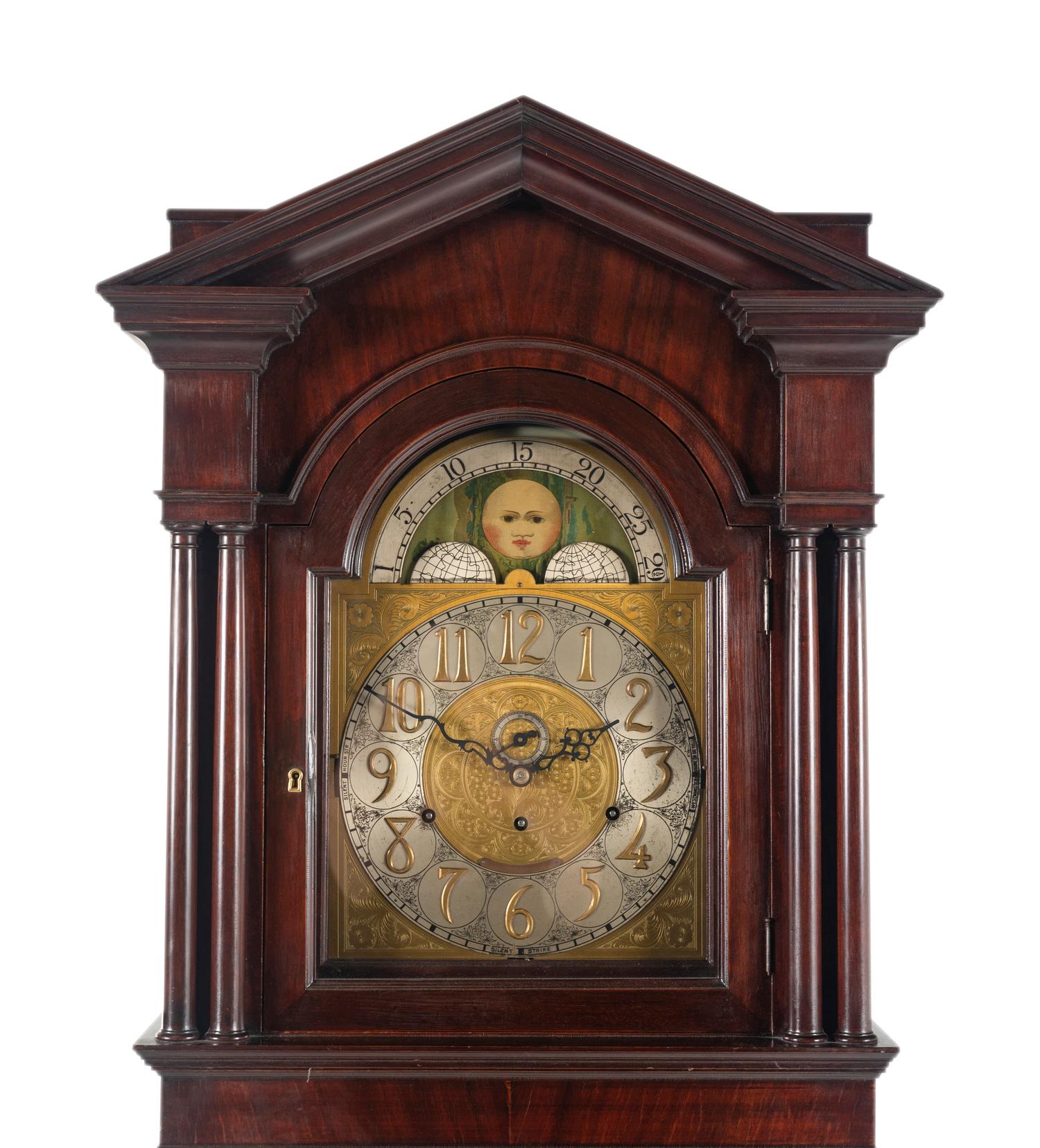 A Mahogany Tall Case Clock