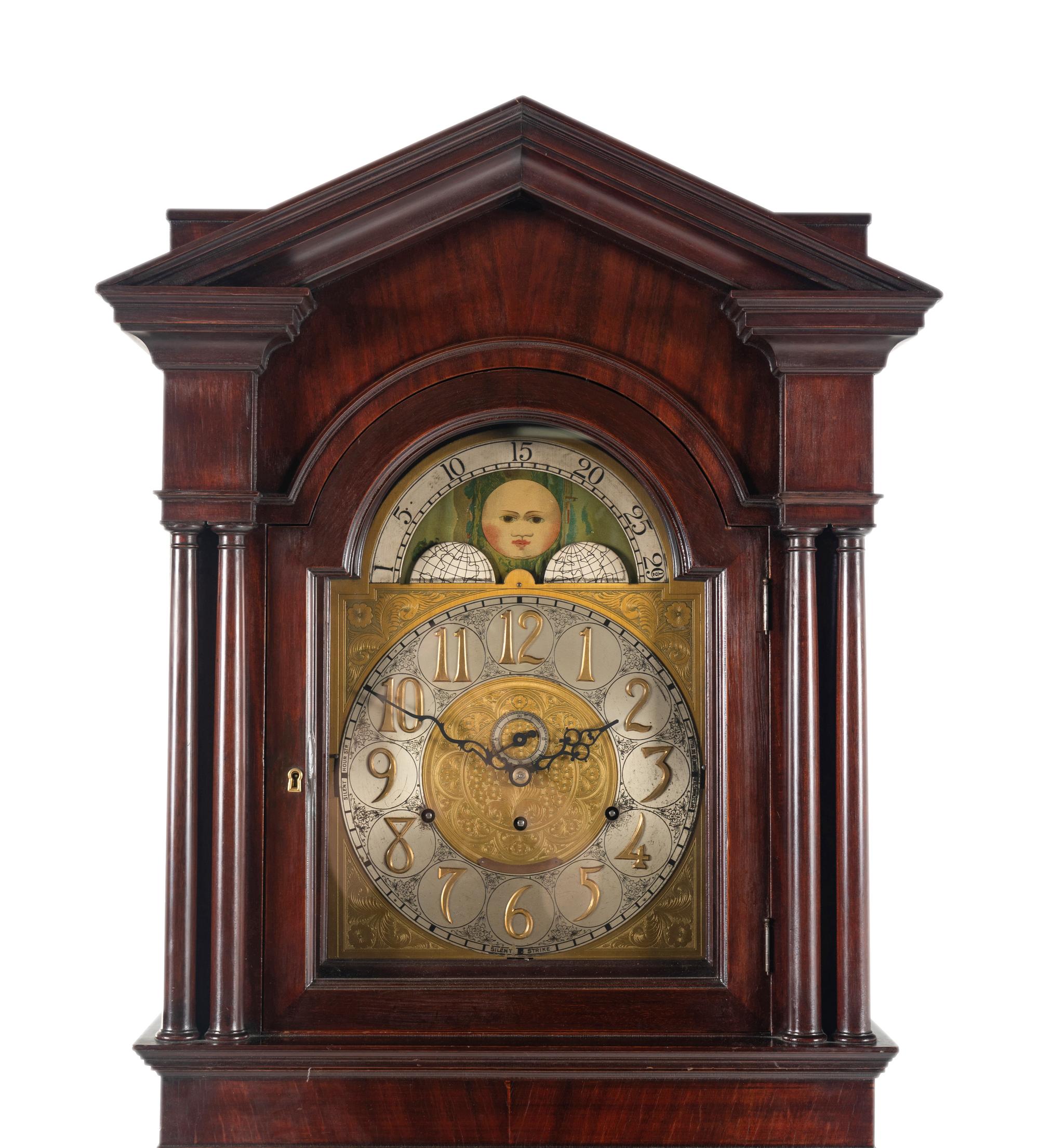 A Mahogany Tall Case Clock