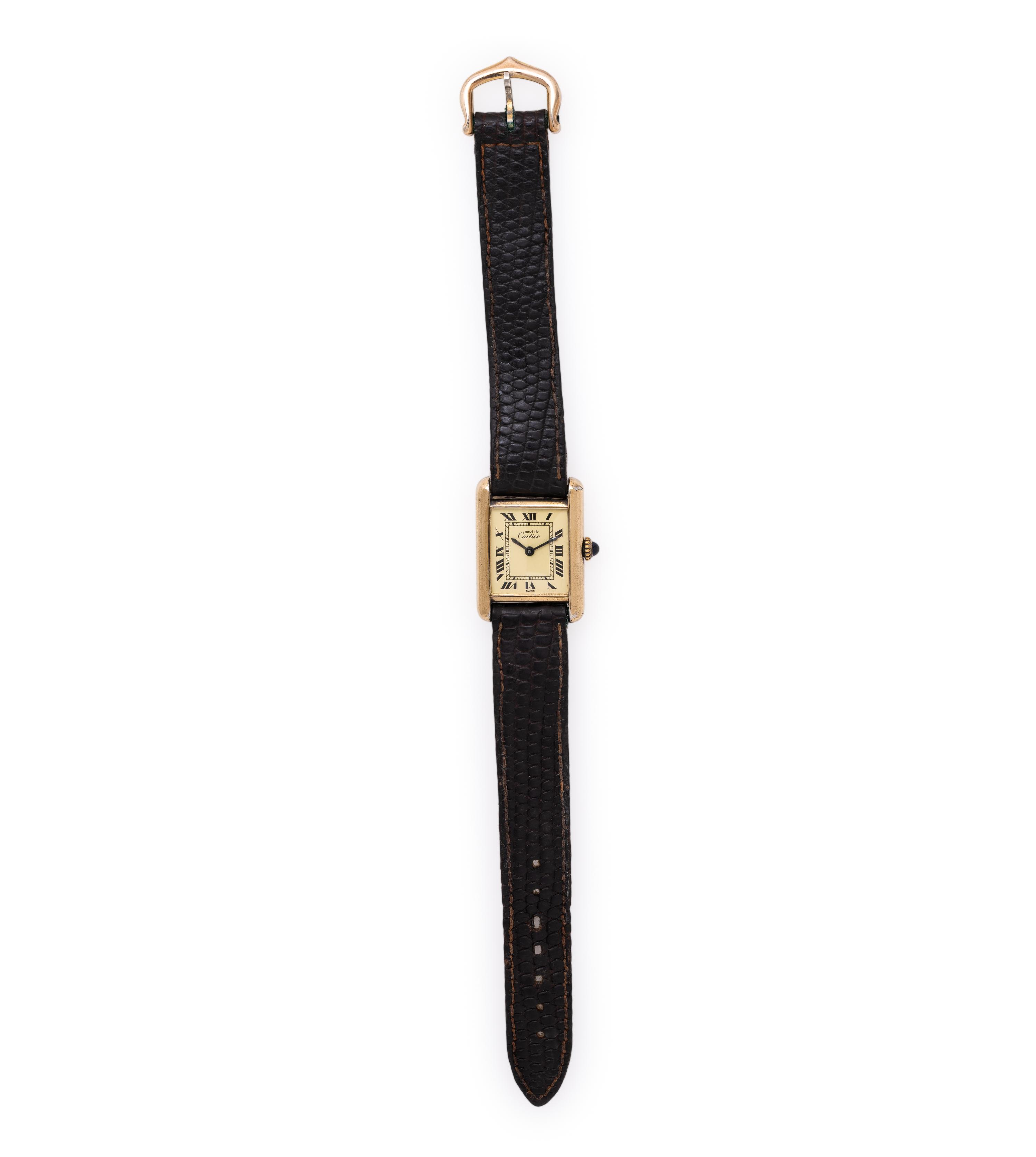 Cartier, Vermeil 'Must De Cartier Tank' Watch