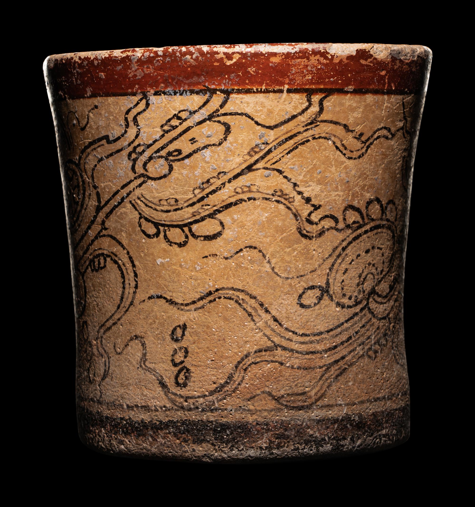 A Maya Codex Style Cylinder Vessel